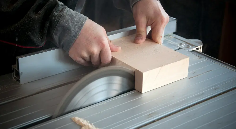 What are the three types of table saws?